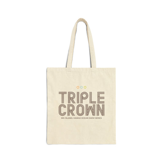 Triple Crown Cotton Canvas Tote Bag